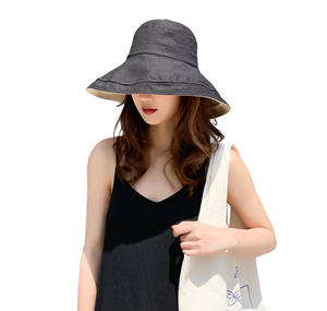 2024 nouveau chapeau seau femmes <span class=keywords><strong>littérature</strong></span> <span class=keywords><strong>japonaise</strong></span> et Art couverture bassin chapeau pare-soleil Chic grand bord tissu chapeau - Product Image 1