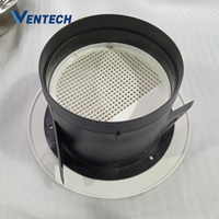 VDV-A6 Diffuseur d'air de retour rond en plastique moderne pour système de ventilation, type disque, pour plafond