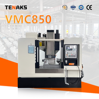 Centre d'usinage vertical CNC TENAKS VMC850, broche BT40, 4 axes, commande GSK automatique, fraiseuse robuste