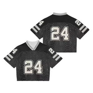 T-shirt surdimensionné personnalisé style streetwear vintage en nylon/cachemire, séchage rapide, respirant, pour usage quotidien, haut rétro OEM - Product Image 1