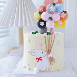 Mini Decorazione per <span class=keywords><strong>Torta</strong></span> di Compleanno a Forma di Coniglio con Coda, Topper per <span class=keywords><strong>Torta</strong></span> Principessa Carina per Ragazze - Product Image 3
