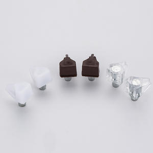 Soporte de estante de venta directa con tornillo Soporte de estante automático transparente Pasadores de soporte de estante de edificios de jardín 5mm Venta al por mayor barata - Product Image 6