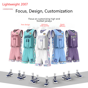 Prix de gros Qualité supérieure personnalisée pour les jeunes hommes femmes enfants chemises col en V unisexe enfants taille vêtements de <span class=keywords><strong>basket</strong></span>-ball - Product Image 5