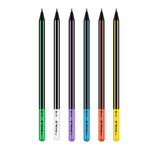 YALONG fournitures de bureau et scolaires <span class=keywords><strong>crayon</strong></span> hexagonal de sortie d'usine en gros pour enfants <span class=keywords><strong>crayon</strong></span> <span class=keywords><strong>multicolore</strong></span> en bois noir - Product Image 6