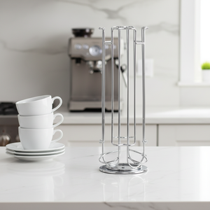 Support de <span class=keywords><strong>rangement</strong></span> rotatif à 360° en métal pour 24 dosettes <span class=keywords><strong>Nespresso</strong></span> <span class=keywords><strong>Vertuo</strong></span>, type carrousel, non pliable, portable - Product Image 5