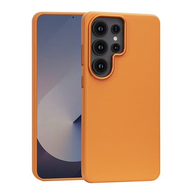 High Quality Full Coverage PU Leather Wireless Magnetic Charging Phone Case for Samsung S26 S26 Plus S26 Ultra