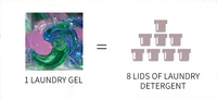 Lessive en capsules 3-en-1 écologique et jetable pour machine à laver, parfum Forêt Fraîche, en stock