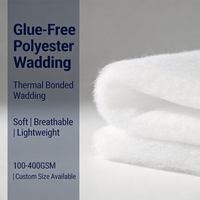 Rembourrage en polyester thermocollé 300 GSM, anti-agglomération, sans produits chimiques, haute densité, garnissage doux pour canapé, coussin, tapisserie, mobilier (en rouleau)