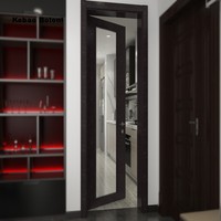 Porte moderne en bois massif insonorisée et ignifuge, double battant, pour chambre à coucher, surface finie, pour usage intérieur, appartements, hôtels