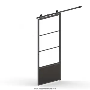HODOR SG08 Set completo doccia bianca per ferramenta per porta scorrevole in legno smart lock per porta scorrevole in vetro