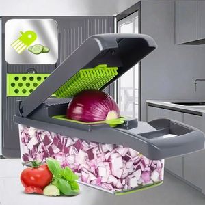 Coupe-légumes multifonctionnel de cuisine, hachoir domestique, éplucheur de concombre, trancheuse à pommes de terre, râpe - Product Image 3