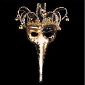 Masques antiques grecs et romains à demi-visage, masques vénitiens sculptés vintage pour fête, Halloween, mascarade, <span class=keywords><strong>carnaval</strong></span>, produit en gros - Product Image 3