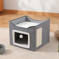 Lit pour animaux de compagnie de luxe, antidérapant, résistant à l'huile, de haute qualité, lit surélevé pour chien