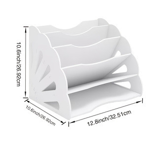 Arc-shaped wavy file rack