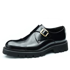 Chaussures Poopperkin de luxe originales pour hommes, en cuir, fabriquées à la main en Europe et en Amérique, couleurs variées, chaussures Oxford pointues sculptées, nouveau produit - Product Image 6