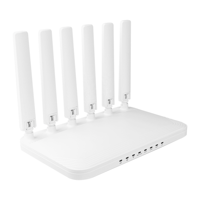 EU Version Openwrt 4G/ 5G LTE CPE Sim Wireless Router AX3000 WIFI 6 Router with SIM Card Slot with 6 High Gain Antennas