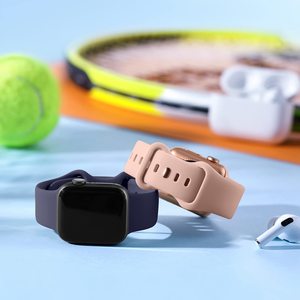 Correa de silicona YHQ para Appl <span class=keywords><strong>Watch</strong></span> Band 42mm 44mm 45mm Men Soft Sport Watchband Bracelet I <span class=keywords><strong>Watch</strong></span> <span class=keywords><strong>Series</strong></span> 3 4 5 6 SE <span class=keywords><strong>7</strong></span> - Product Image 5