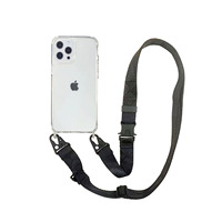 Coque de téléphone à bandoulière de haute qualité avec collier et crochet doux au toucher TPU PC étui transparent XOUXOU étui pour iphone 11 13 14 Pro