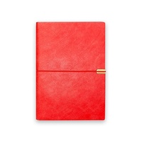 Cahier de journal au design simple avec planificateur classique à couverture rigide en cuir PU à bande élastique