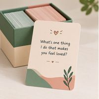 Jeu de cartes interactif pour couples, pour créer des liens amusants et stimulants, cartes de conversation pour une soirée romantique