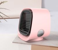 Ventilateur de refroidissement d'air et d'eau de bureau, mini ventilateur de table portable USB, veilleuse, mini ventilateur portable, protection de la coque, ventilateur de table à brume