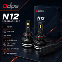 ODPS Nuevas Bombillas LED de Aluminio de 60W 6000K para Faros Delanteros H1 H3 H4 H7 H11 9005 9006 9007, Ajuste Universal para Automóviles
