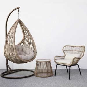 Silla Colgante de Ratán Moderna de Alta Calidad con Soporte para Uso en Exteriores, Hoteles, Parques, Patios, Salas de Estar, Construcción Metálica - Product Image 1