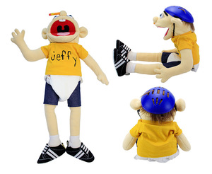 Marionnette de main en peluche amusante et éducative Jeffy Feebee, bouche ouverte, unisexe, en polyester - Product Image 5