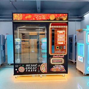 Distributeur automatique intelligent de pizzas entièrement automatisé, compatible SDK, fonctionne avec pièces/billets/cartes de crédit, multilingue, sans personnel, 69 pièces, 55 pouces - Product Image 3