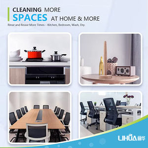 使い捨て不織布マイクロファイバーキッチンクリーニング布皿ぼろ赤オレンジグリーンブルー色 - Product Image 6