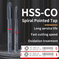 Tarauds à pointe spirale ZUANTONG HSS-CO à anneau rouge, norme JIS, revêtement OX, M2-M6, pour acier à faible/moyen/élevé teneur en carbone