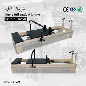Réformateur de <span class=keywords><strong>Pilates</strong></span> en bois d'érable à piste complète commerciale résistance réglable corps durable écologique formation professionnelle <span class=keywords><strong>Yoga</strong></span> - Product Image 1