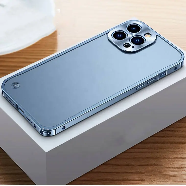 luxury Aluminum Alloy Metal Phone Case for iPhone 14 Pro Max 13 Pro Bumper Metal Frame case