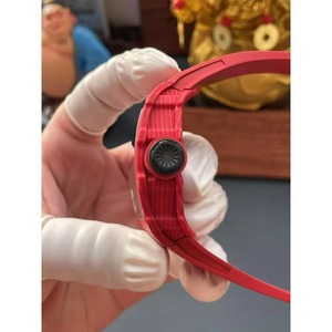 Reloj Mecánico Automático Clásico y Moderno Tourbillon 3502, Esqueleto de Fibra de Carbono Roja, Resistente al Agua, para Hombre - Product Image 2