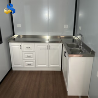 Maisons conteneurs préfabriquées extensibles à 2 étages, modernes, modulaires, étanches, 20/40 pieds, hôtels et bureaux de luxe, 2-3 chambres