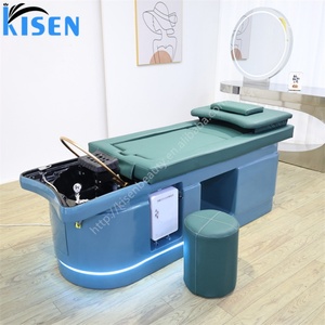 KISEN Salon Furniture Classic Explosion Low Price Can Wholesale Massage Massage <b>Bed</b> Moxibustion <b>Bed</b> for Body Care With LED Base - Product Image 3