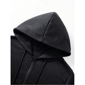 Sweat-shirt à capuche zippé classique pour homme avec poche, idéal pour l'automne - Product Image 5