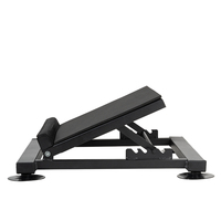BNcompay LJB-007 Planche inclinable/oblique réglable en acier pour étirements des mollets, thérapie physique, exercices des jambes, genoux, chevilles, talons, avec ventouses