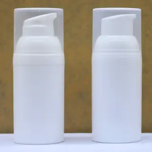 Bomba de plástico sin aire para cosméticos, dispensador de loción, suero, botella al vacío, 10ml, 15ml, 30ml, 50ml