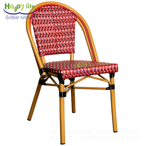Chaise de jardin française moderne en <span class=keywords><strong>aluminium</strong></span> Happy Life pour <span class=keywords><strong>cuisine</strong></span>, chambre, salon, école, parc, villa, restaurant, terrasse - Product Image 1