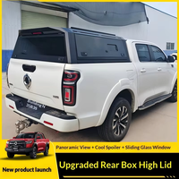 Capot de benne robuste avec porte-bagages intégré pour Ford Ranger, Toyota Hilux, Amarok – Couverture de benne rigide à ouverture trois voies