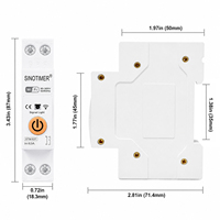 Minuteur programmable intelligent SINOTIMER STM-63T 63A avec contrôle à distance par application et programmation sur rail DIN