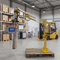Manipulateur pneumatique à mandrin extensible pour la manutention de rouleaux