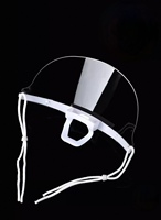 Vente en gros de couvre-nez et couvre-bouche de sécurité réutilisables transparents anti-salive pour le personnel de restauration