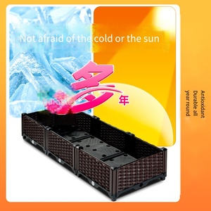 Flower Pots, Household <b>Plastic</b> Balconies, Vegetable Planting Boxes, square Outdoor Green Pots - Product Image 2