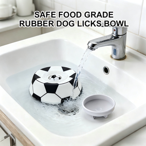Comedero para Perros Plegable, Antideslizante, Impermeable, de Silicona de Grado Alimenticio, Seguro y Duradero, con Diseño de Fútbol Personalizado - Product Image 3