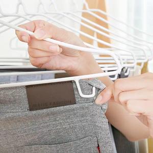Metal <b>Hangers</b> With Coating Non Slip Non Marking For Clothes Pants Underwear Storage Rectangle Standing Type 10 Pieces Random - Product Image 2