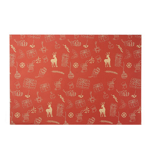 Christmas Wrapping <b>Paper</b> Reindeer <b>Pattern</b> Kraft <b>Paper</b> Gift Craft Packaging In Stock - Product Image 4