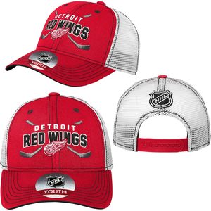 Casquette de camionneur en mesh pour jeunes Detroit Red, réglable, respirante, imprimée en sérigraphie - Product Image 4