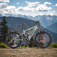 Vélo de montagne électrique 36V 26 pouces à suspension intégrale, vélo électrique de ville 7 vitesses pour adultes, conduite tout-terrain